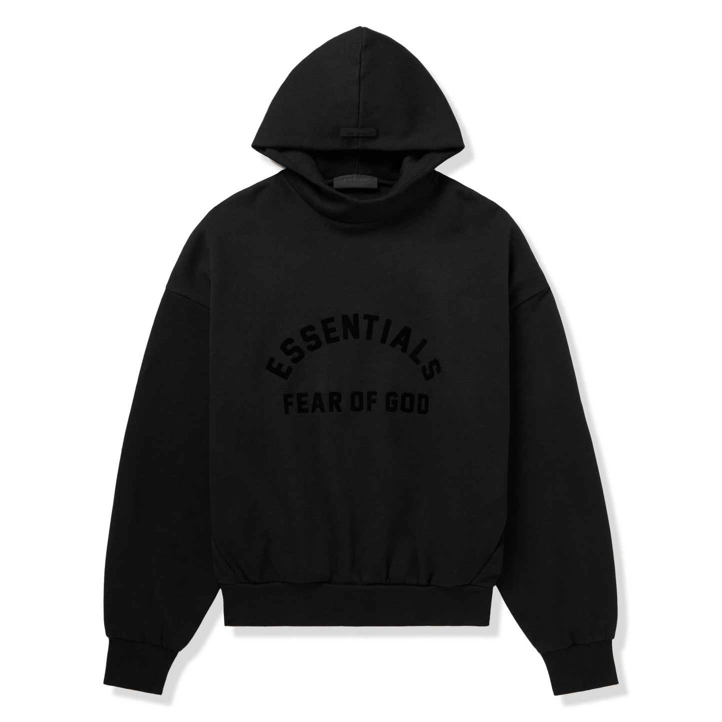 Fear Of God Essentials Jet Black Hoodie FW23